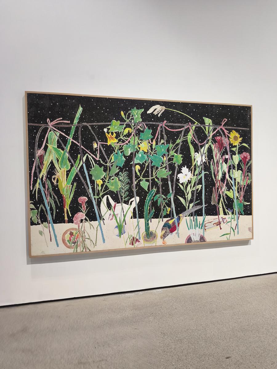 광양 전남도립미술관 전시: 소박하지만 강인한 야생화의 매력을 뽐내는 작품 (Artwork showing off the simple yet strong charm of wildflowers)